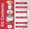 SPARES2GO Shower Trap for 90mm Tray Plug Hole 1.5" Luxury