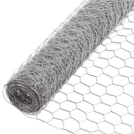 HOSTIC 4FTx150FT Chicken Wire Netting 2IN Mesh Galvanized Wire Hexagonal Fencing for Poultry Garden Fence Barrier