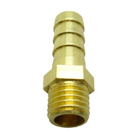 CDQBWKJGFJ 3 Pcs M12 x 1.5 Metric Male to Barb 3/8" or 10mm Hose ID Brass Barbed Fitting Air Fuel Gas Boat