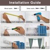 Double Curtain Rod 72-144", Double Drapery Rod with Round &