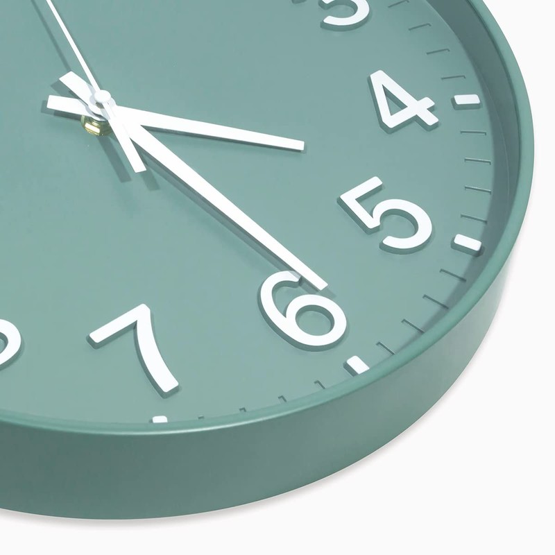 HZDHCLH Wall Clock 12 Inch Silent Non Ticking Clock for