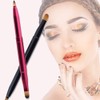 2 Pcs Retractable Lip Brushes Portable Dual End Lipstick Brush