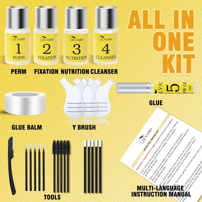 Eyebrow Lifting Set, DIY Brow Lifting Set for Home, Instant
