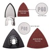 104Pcs Oscillating Tool Detail Sanding Pads, 2Pcs Triangle Sanding Pads