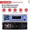 Pyle Marine Bluetooth Stereo Radio - 12v Single DIN Style