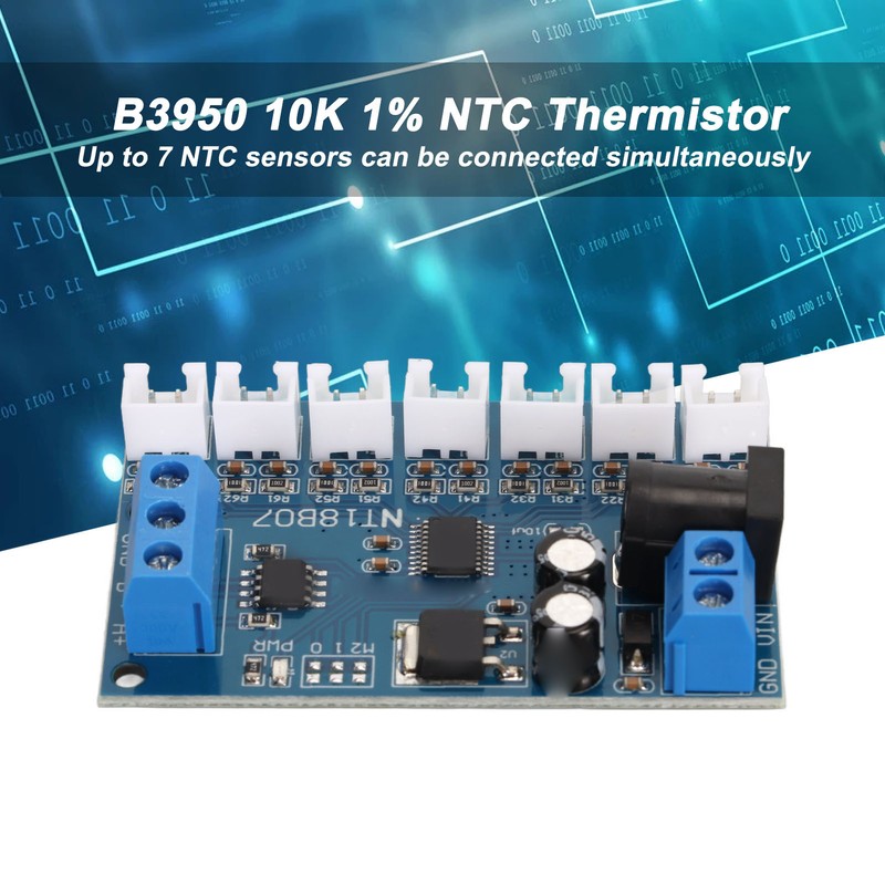 7 Channel RS485 NTC Temperature Measurement MODBUS RTU Paperless Recorder