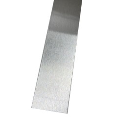 Grade 304 Stainless Steel #4 Brushed Sheet Metal Gap Filler Finishing Strip Trim, 20ga (36 inch Long, 2 inch Wide)