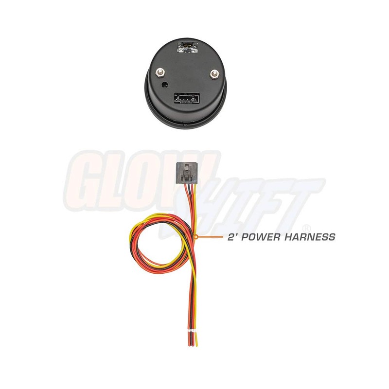 GlowShift 10 Color Digital Volt Voltmeter Gauge - Reads Battery