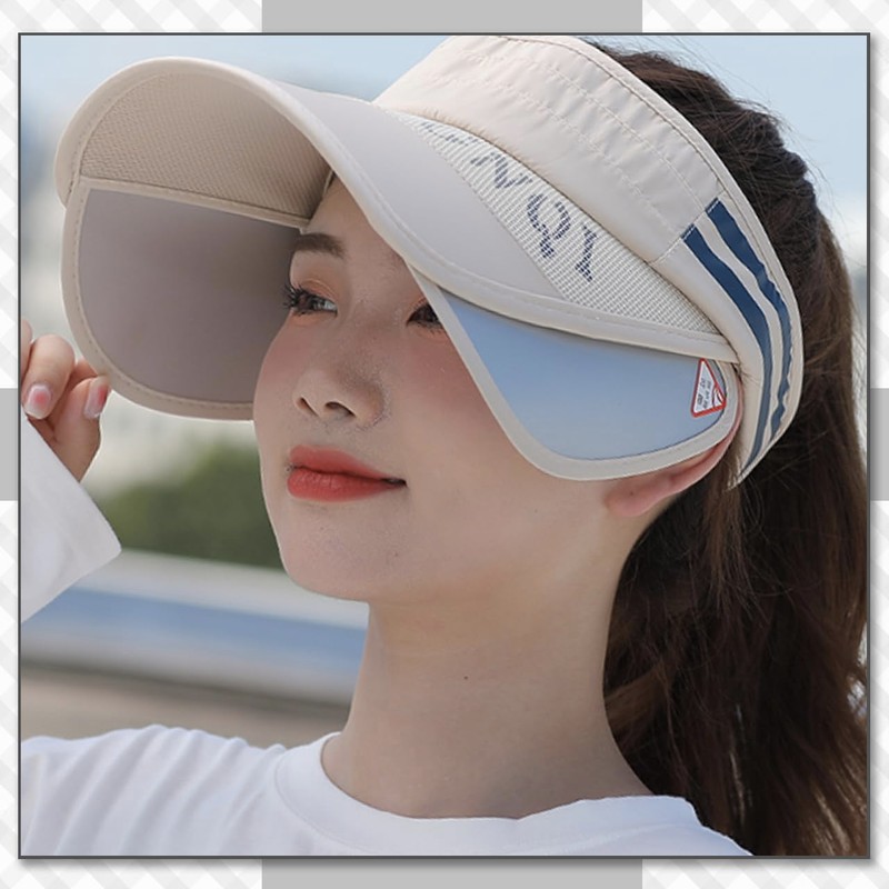 [クロム クレイン] サンバイザー バイザー 帽子 ロゴ 格納式 ツバ 日よけ ランニング