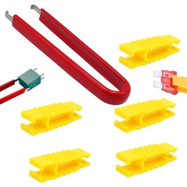 Funayama Car Fuse Puller, Car Relay Puller Pliers, 6-Pack Automobile Fuse Pullers Fuse Extraction Tools for Car Motorcycle Truck SUV Automotive Repair Tools (red)