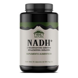 NADH+ Nicotinamida con Citrato de Magnesio y Colágeno Hidrolizado - 30 Cápsulas - Suplemento Alimenticio Antioxidante - Nicotinamida Adenina Dinucleótido Reducido