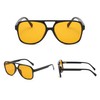 JCTAIFOO Polarised Sunglasses for Men Women Vintage Round Large Frame