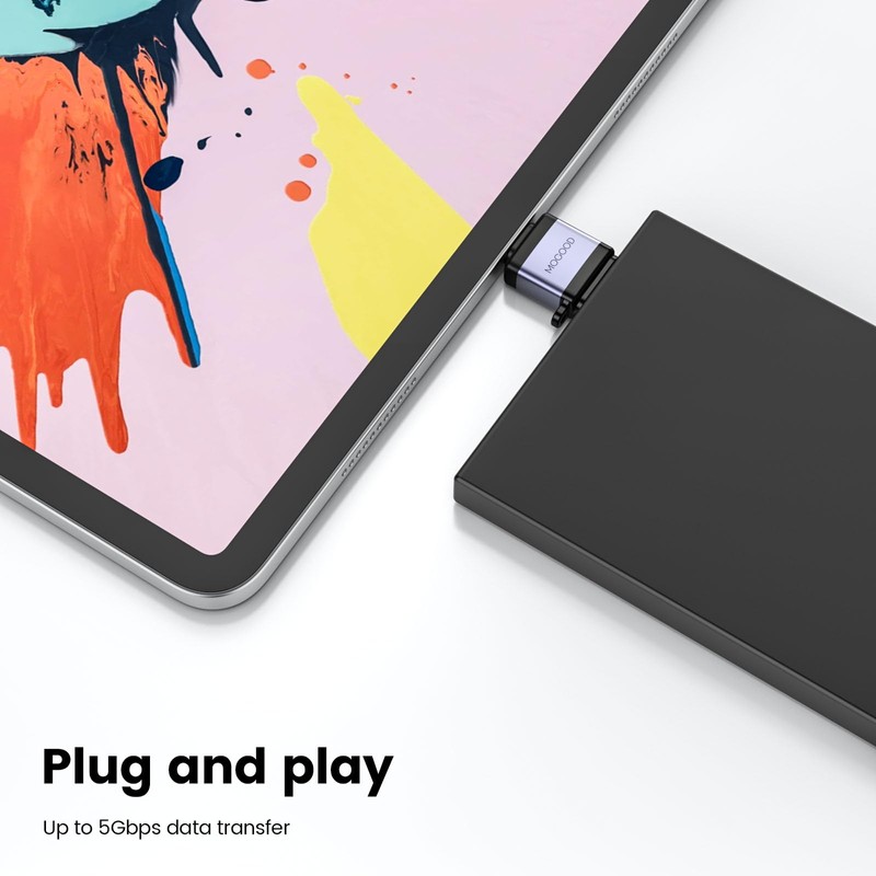 MOGOOD USB C Stecker auf Micro B Stecker Adapter, Micro