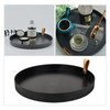 Tianyia Decorative Tray, 26 cm Decorative Tray, Black, Round Decorative