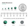 6000PCS Hotfix Rhinestones Bulk, Green Rhinestones for Crafts Clothes,Hotfix Crystals