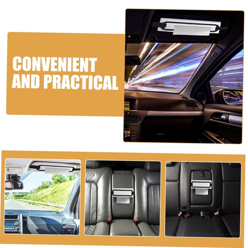 ULTECHNOVO 2Pcs Car Visor Tissue Holder Sun Visor Napkin Clip