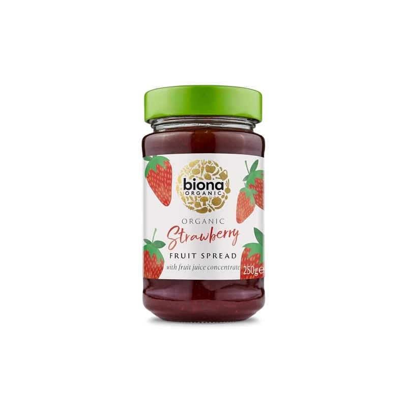 Biona Organic Strawberry Organic Fruit Spread, 250g
