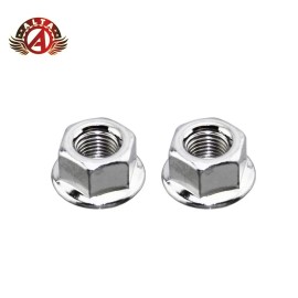 ALTA Bicycle Bike Hub Axle Nut with Rotating Washer - 9X 1mm- Chrome - Set of 2