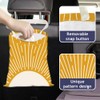 DELORIGIN Artistic Sun Print Car Trash Bag Hanging Garbage Bag