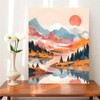 ShineSnow Mountains Sunrise Lake Landscape Painting by Numbers DIY Kits