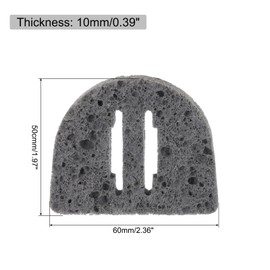 MECCANIXITY 3PCS Soldering Sponge 50 x 60mm 888 Soldering Iron Special Gray-Black Cleaning Pads Welding Tip Iron Replacement for Cleaning Soldering Iron