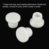 MECCANIXITY Silicone Rubber Hole Plug White Soft Flexible Stopper for