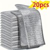 20pcs Double Layer Wire Washing Cloth, Multipurpose Non Scratch Wire