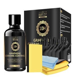 Car Graphene Ceramic Coating Kit, Premier Paint Ceramic Sealer 10H Durable Crystal Coating for Car Paint Protection, UV Resistance, Hydrophobic Formula, Scratch Resistance - 50ml/1.7oz