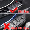 ruihe 4pc Carbon Fiber Color Automobile Door Window Control Panel