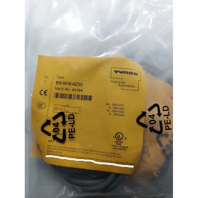 Bi5-m18-az3x Sensor Inductivo 2 Hilos Ac/dc Marca Turck Na
