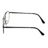 Metal Aviator Clear Len Glasses - Big Lens Spring Hinge