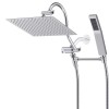 Hibbent All Metal Shower Faucet Set 10"Rainfall Shower Head Combo