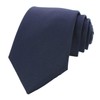 RBOCOTT Corbata formal de seda azul marino para hombre (azul