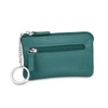 LEDEROW Leather Key Case [2 Separate Compartments] Zip for Men