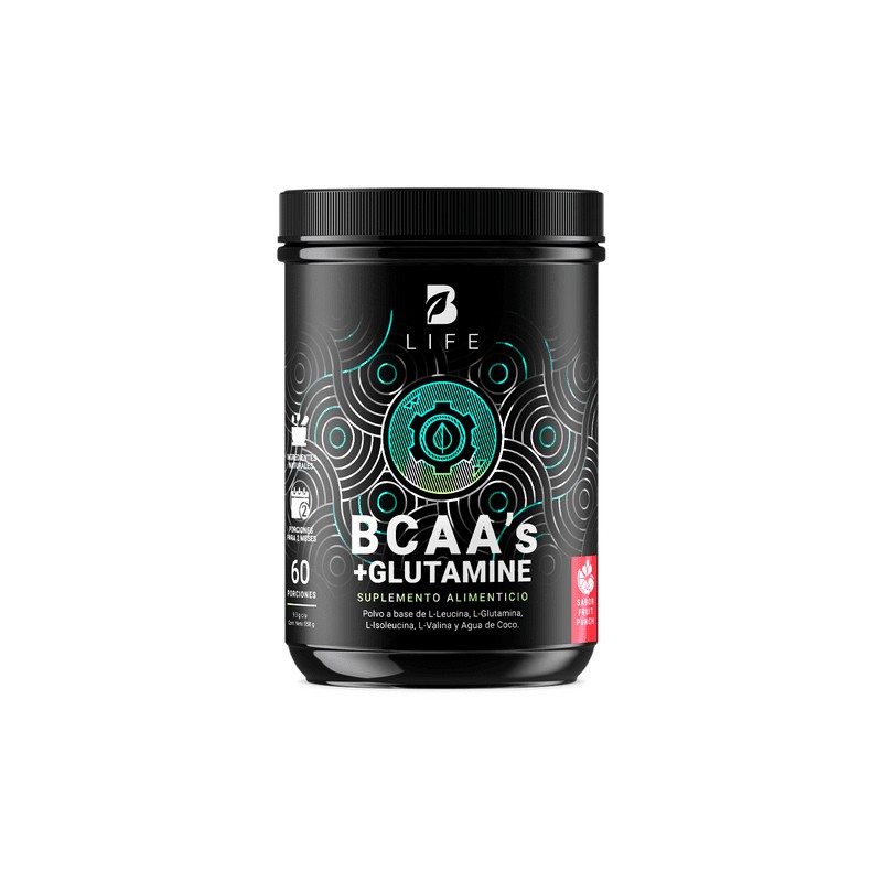 Suplemento alimenticio Bridman BCAAS & glutamina sabor mora limón 405