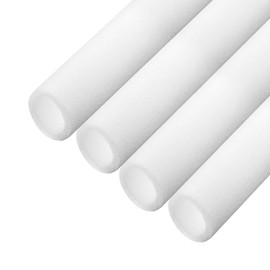 MECCANIXITY 2pcs Pipe Insulation Foam Tube Pipe Lagging 50mm(2 Inch) ID 70mm OD 3ft Freeze Protection for Copper Pipe, White