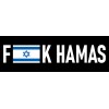 Brian Bula Anti Hamas Israel Flag Magnet Large 3x9 Bumper