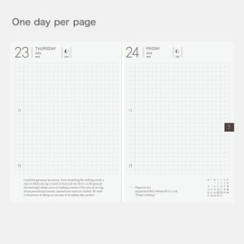 Hobonichi Techo 2026 Planner Book – A6, English, Daily, January start, Monday start