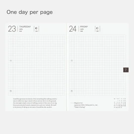 Hobonichi Techo 2026 Planner Book – A6, English, Daily, January start, Monday start