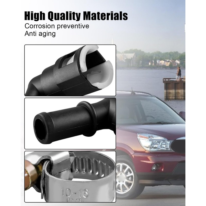 2Pcs 800-416 Quick Disconnect 90 Degree Elbow Connectors w/Clamps for