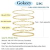 Gokeey Gold Bracelets for Women Trendy 14K Gold Plated Jewelry