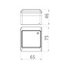 Surface-Mounted Light Switch IP44 Waterproof Outdoor White