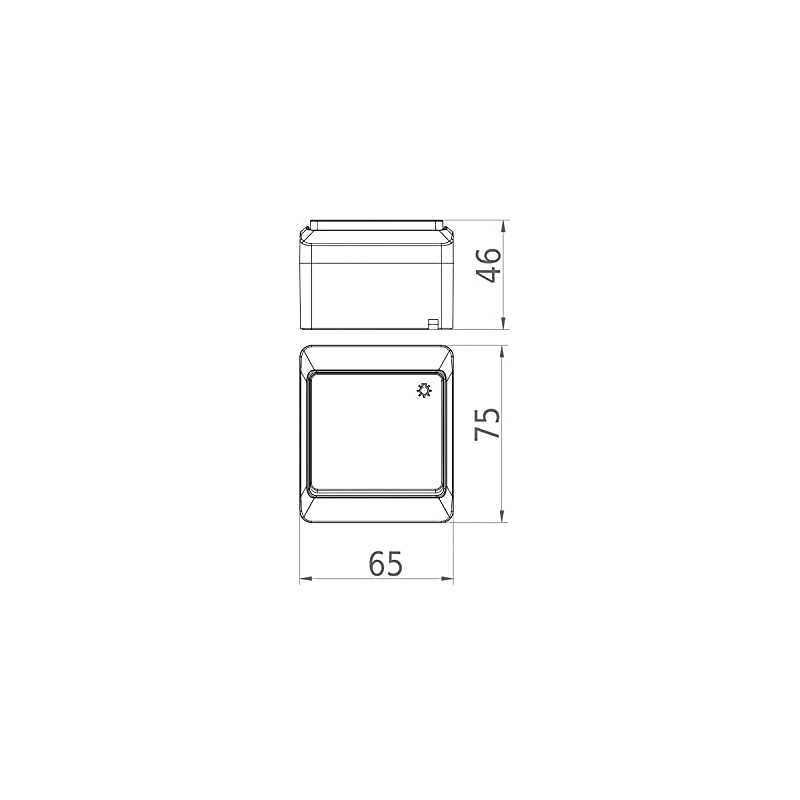 Surface-Mounted Light Switch IP44 Waterproof Outdoor White