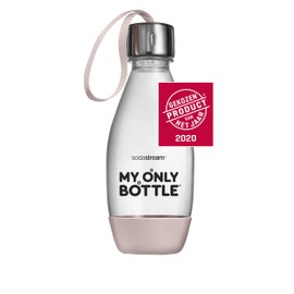 SodaStream My Only Bottle Pink - 0,5 Liter - Aluminium, Langlebige Flasche für unterwegs - Flasche für Sprudel- und Tafelwasser - UV-beständig - BPA-frei - Perfekt für unterwegs Dank der Trageschnur