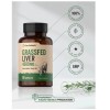 Horbaach Grass Fed Beef Liver Supplement 4500mg, 90 Count Pasture