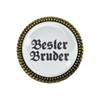 Gaudi-Brosche "Bester Bruder" von Woidladinger in Silber oder Bronze (Silber)