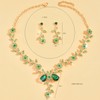 Costume Jewelry for Women Prom Earrings Necklace Bracelet Set Elegant