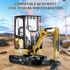 Upgraded Mini Excavator Cover, Waterproof Small Excavator Cover, Clear Enclosure