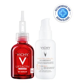Kit Vichy Anti-manchas y anti-edad Sérum B3 Anti-manchas B3 + Protector Solar Capital Soleil FPS50
