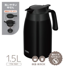 Thermos TTB-1501 MTBK Stainless Steel Pot 1.5L Matte Black